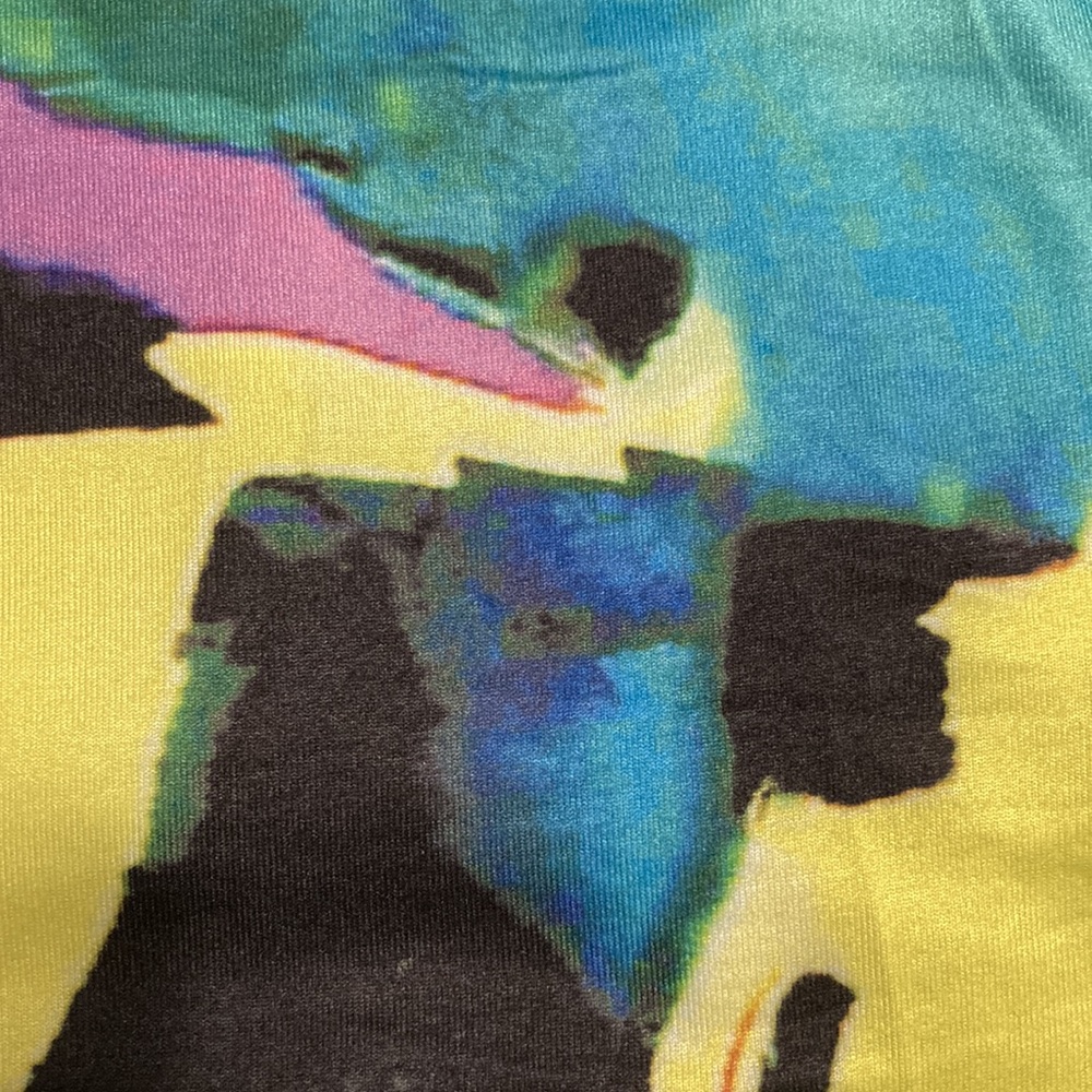 NWOT Vibrant BOLD Multi Color Dress M/L - Picture 10 of 11